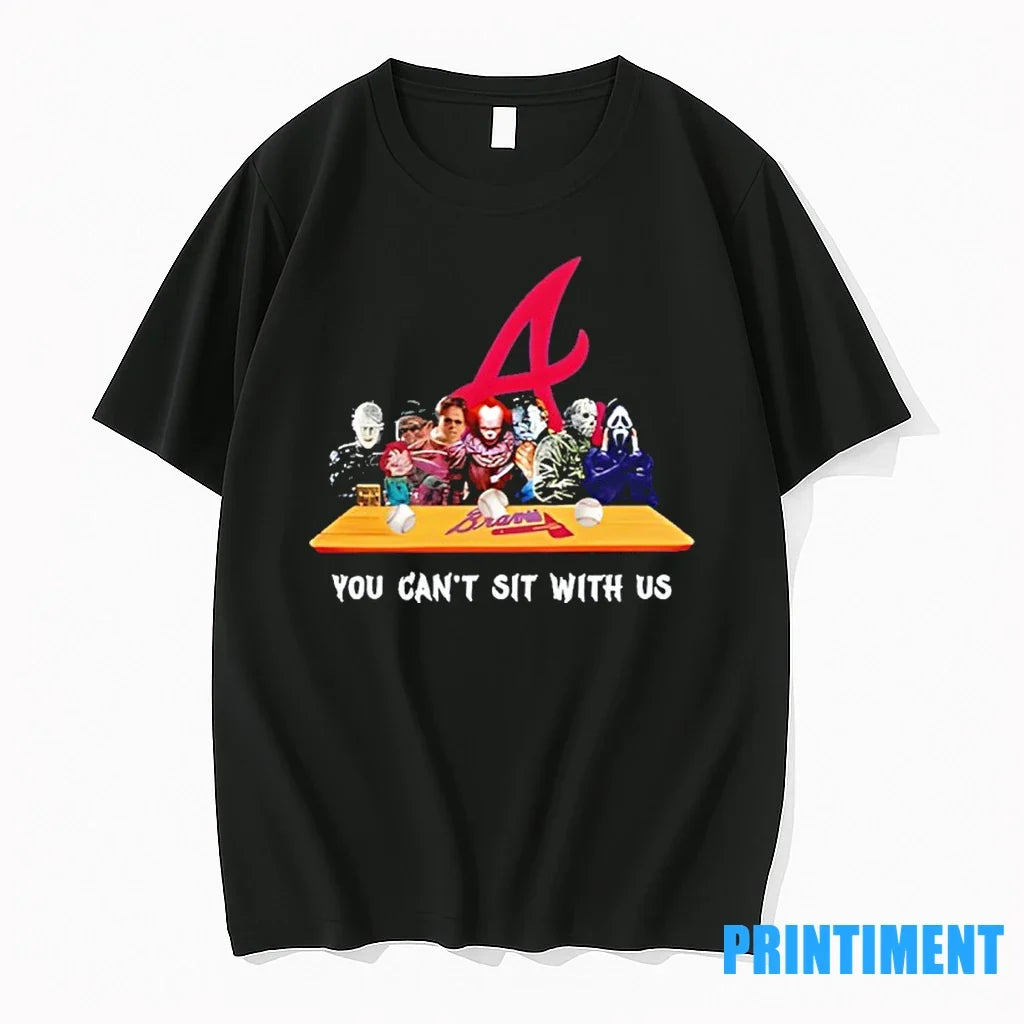 Horror Movie Characters You Cant Sit With Us Atlanta - Adult & Kids T-Shirts, Sweatshirts & Hoodies apparel design preview 1