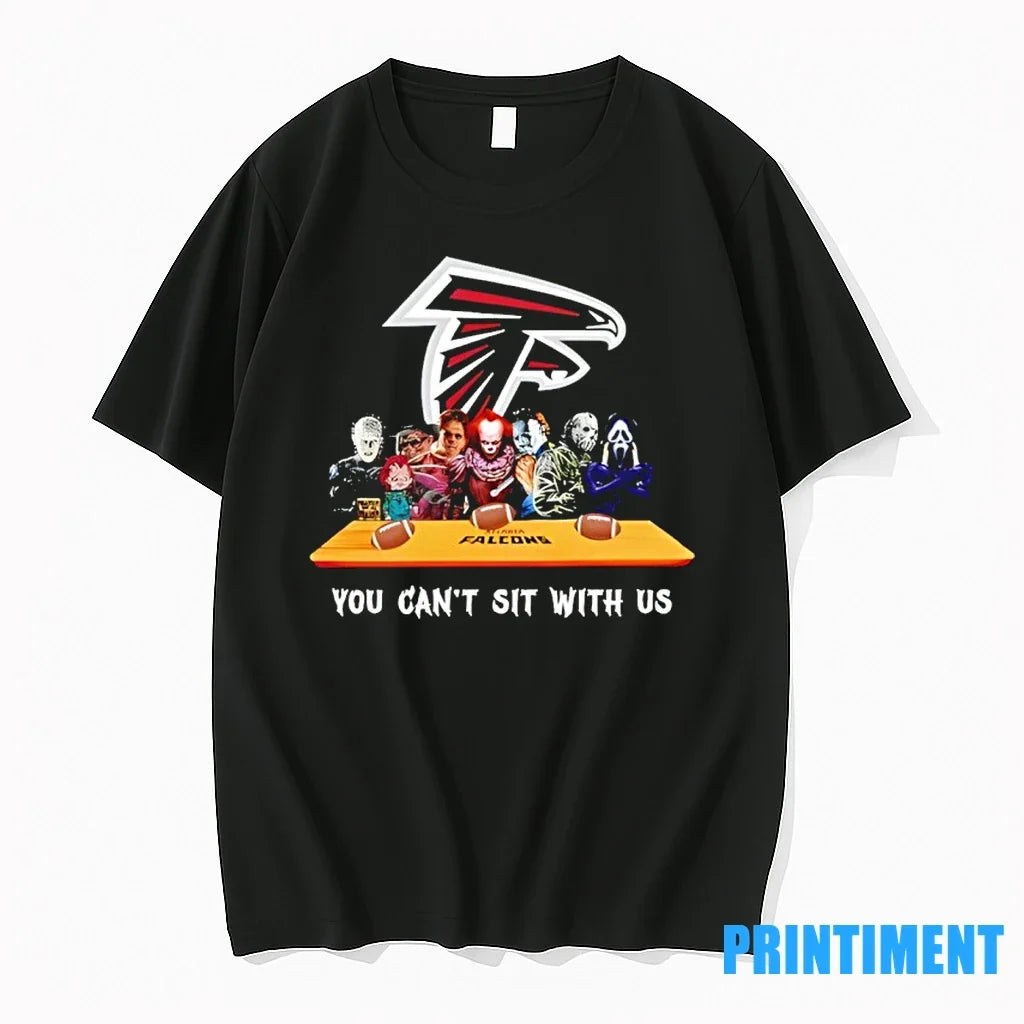 Horror Movie Characters You Cant Sit With Us Atlanta - Adult & Kids T-Shirts, Sweatshirts & Hoodies apparel design preview 1