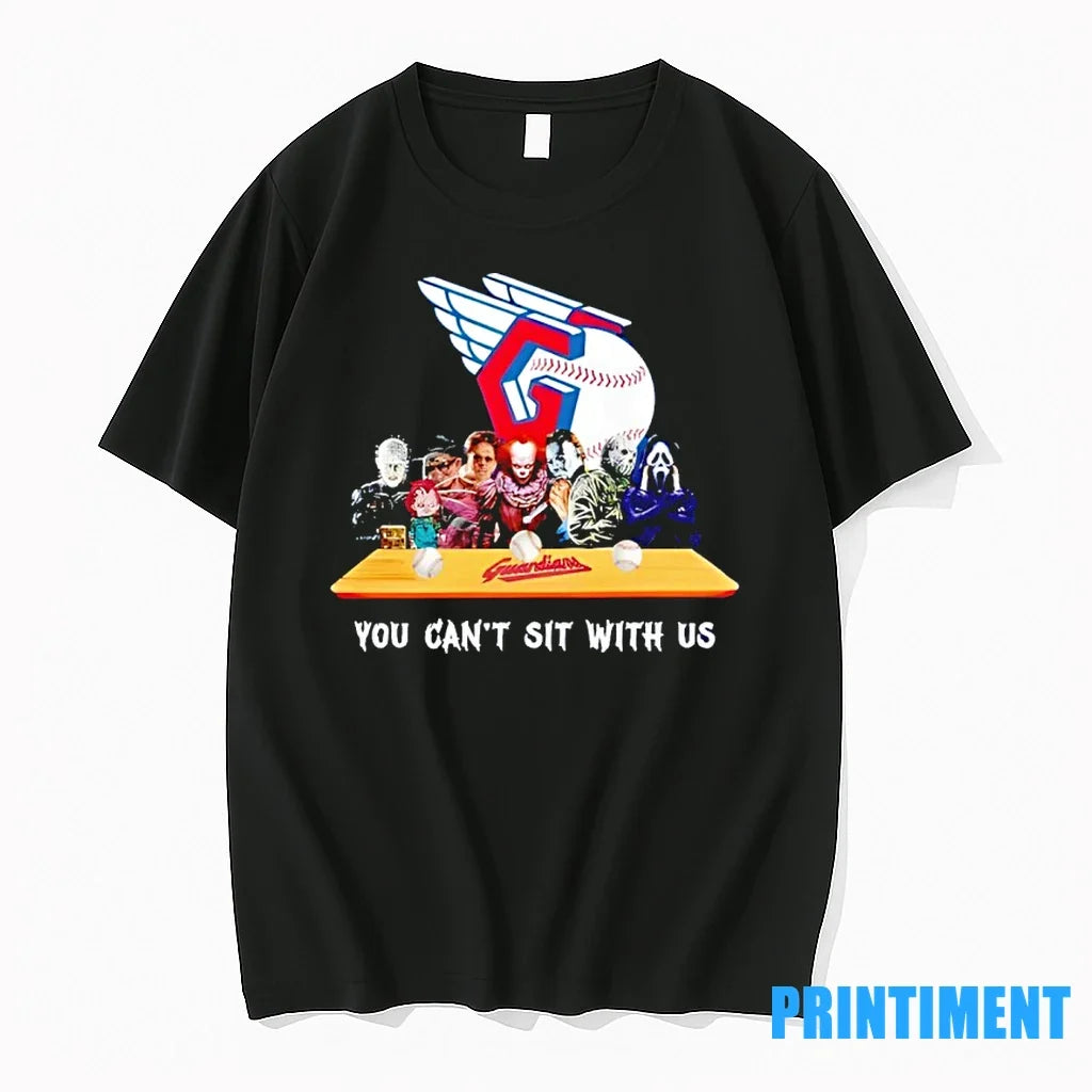 Horror Movie Characters You Cant Sit With Us - Adult & Kids T-Shirts, Sweatshirts & Hoodies apparel design preview 1
