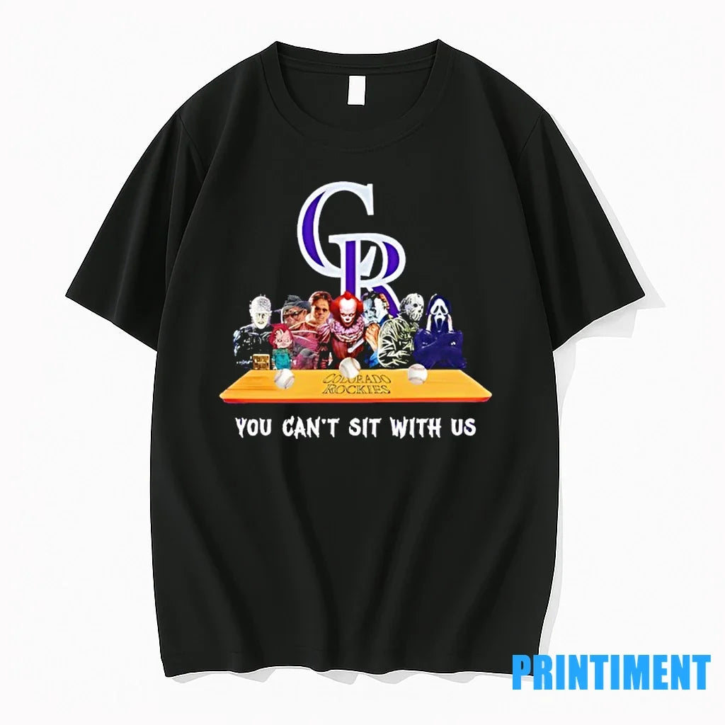 Horror Movie Characters You Cant Sit With Us Colorado - Adult & Kids T-Shirts, Sweatshirts & Hoodies apparel design preview 1
