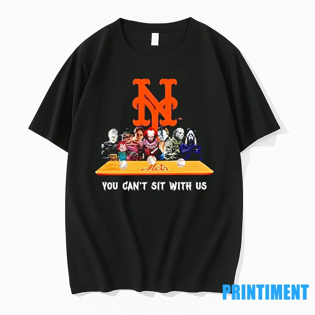 Horror Movie Characters You Cant Sit With Us New York - Adult & Kids T-Shirts, Sweatshirts & Hoodies apparel design preview 1