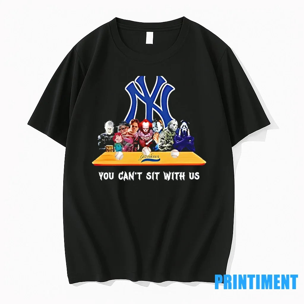 Horror Movie Characters You Cant Sit With Us New York - Adult & Kids T-Shirts, Sweatshirts & Hoodies apparel design preview 1