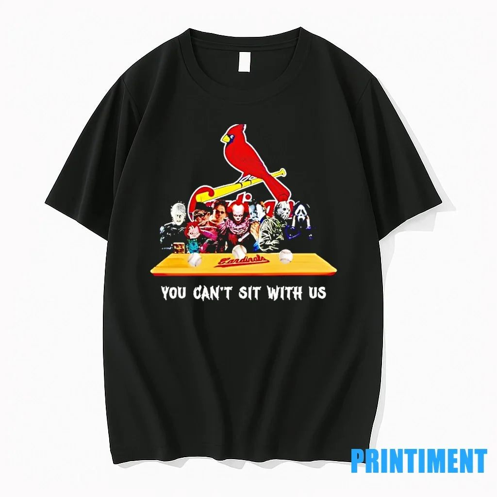 Horror Movie Characters You Cant Sit With Us St Louis - Adult & Kids T-Shirts, Sweatshirts & Hoodies apparel design preview 1