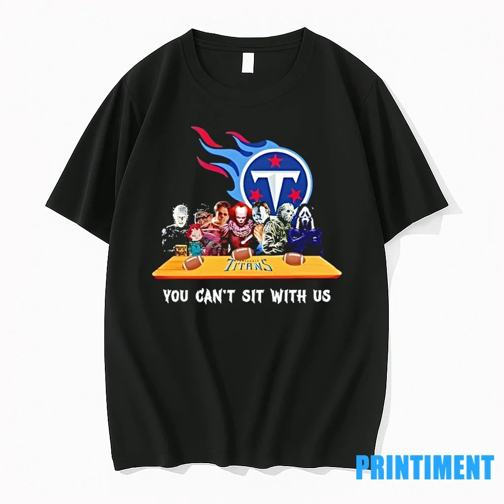 Horror Movie Characters You Cant Sit With Us - Adult & Kids T-Shirts, Sweatshirts & Hoodies apparel design preview 1
