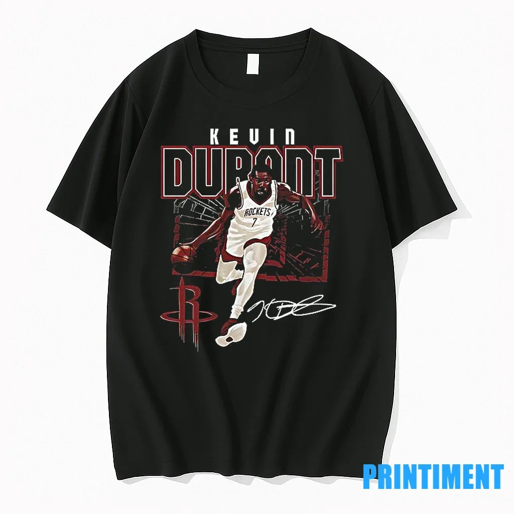 Houston Rockets Kevin Durant Shattered Signature - Adult & Kids T-Shirts, Sweatshirts & Hoodies apparel design preview 1