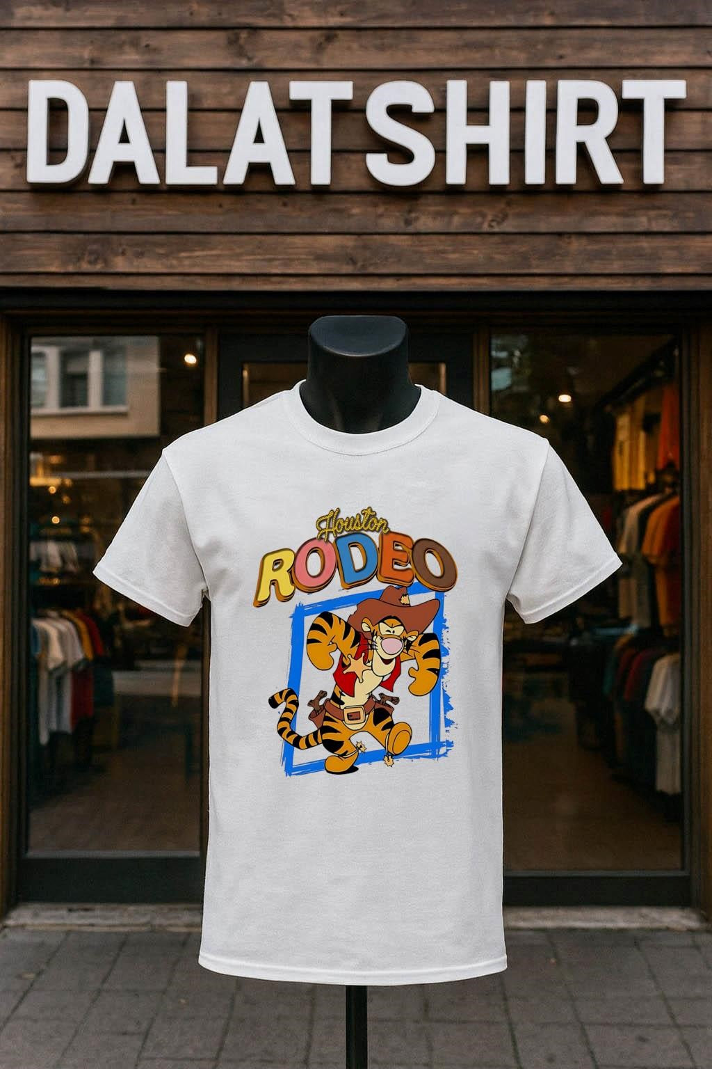 Houston Rodeo Cowboy Tigger Sheriff Star Western - Adult & Kids T-Shirts, Sweatshirts & Hoodies apparel design preview 1