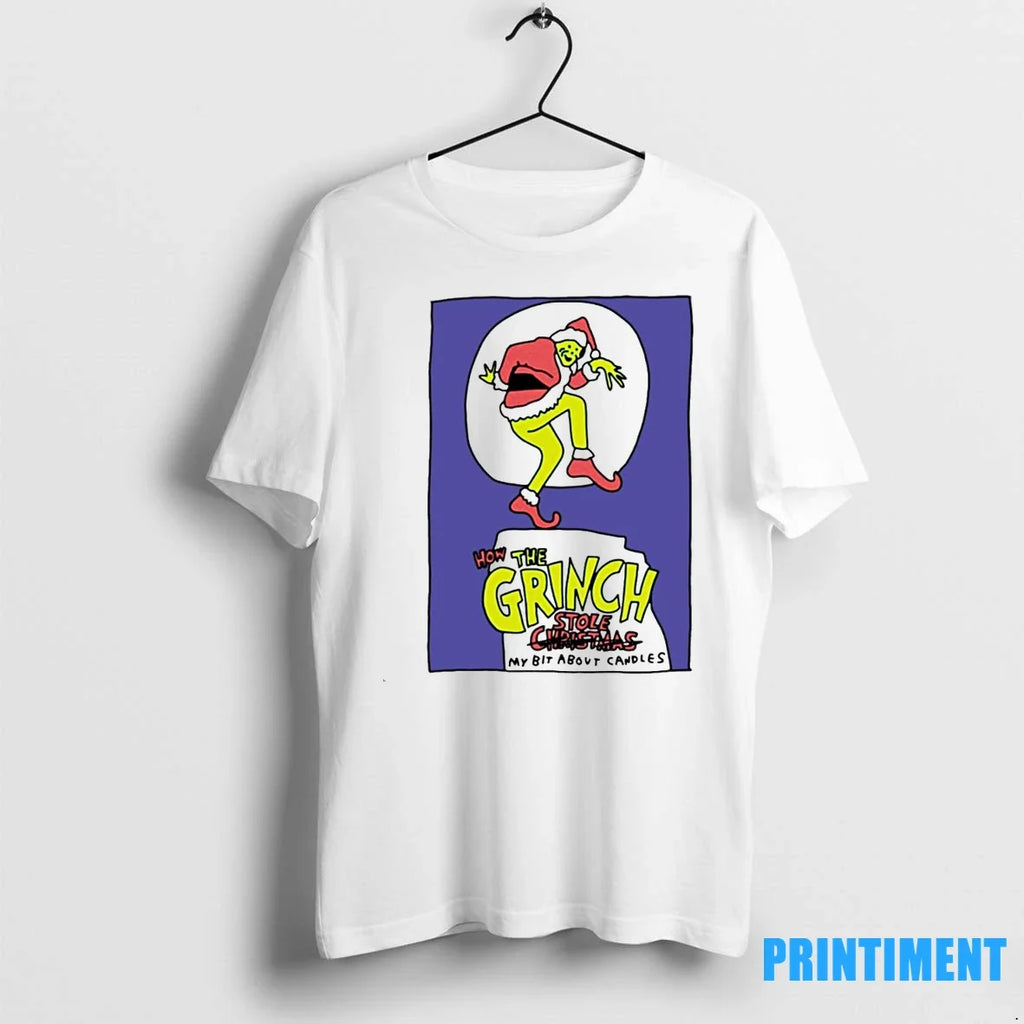 How The Grinch Stole My Bit About Candles Christmas - Adult & Kids T-Shirts, Sweatshirts & Hoodies apparel design preview 1