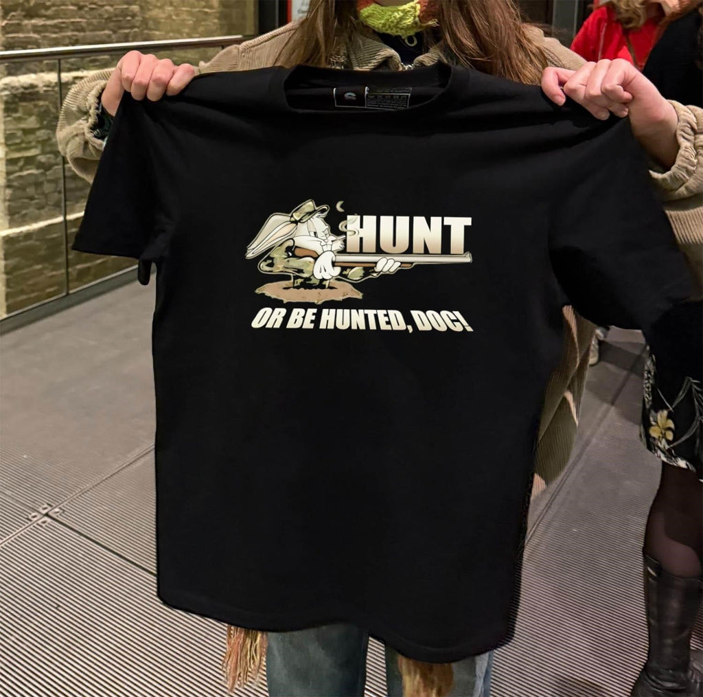 Hunt Or Be Hunted Doc Bugs Bunny Camouflage Hunting - Adult & Kids T-Shirts, Sweatshirts & Hoodies apparel design preview 2