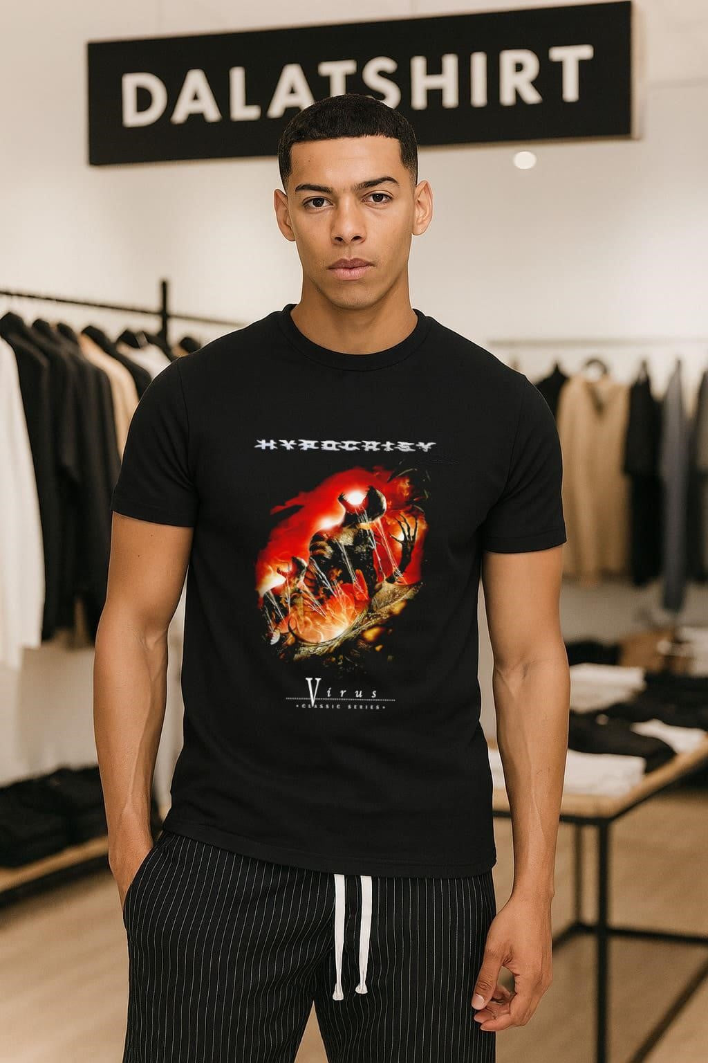 Hypocrisy Virus Classic Series Monster Death Metal - Adult & Kids T-Shirts, Sweatshirts & Hoodies apparel design preview 1