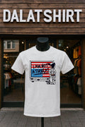 I Am Not A Threat Boy Painting American Flag Graffiti - Adult & Kids T-Shirts, Sweatshirts & Hoodies apparel design preview 1