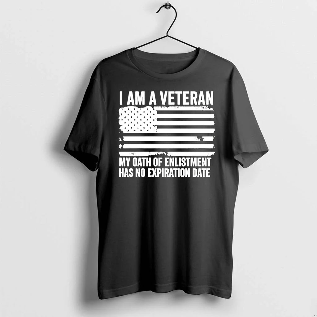 I Am A Veteran My Oath Of Enlistment Has No - Adult & Kids T-Shirts, Sweatshirts & Hoodies apparel design preview 1