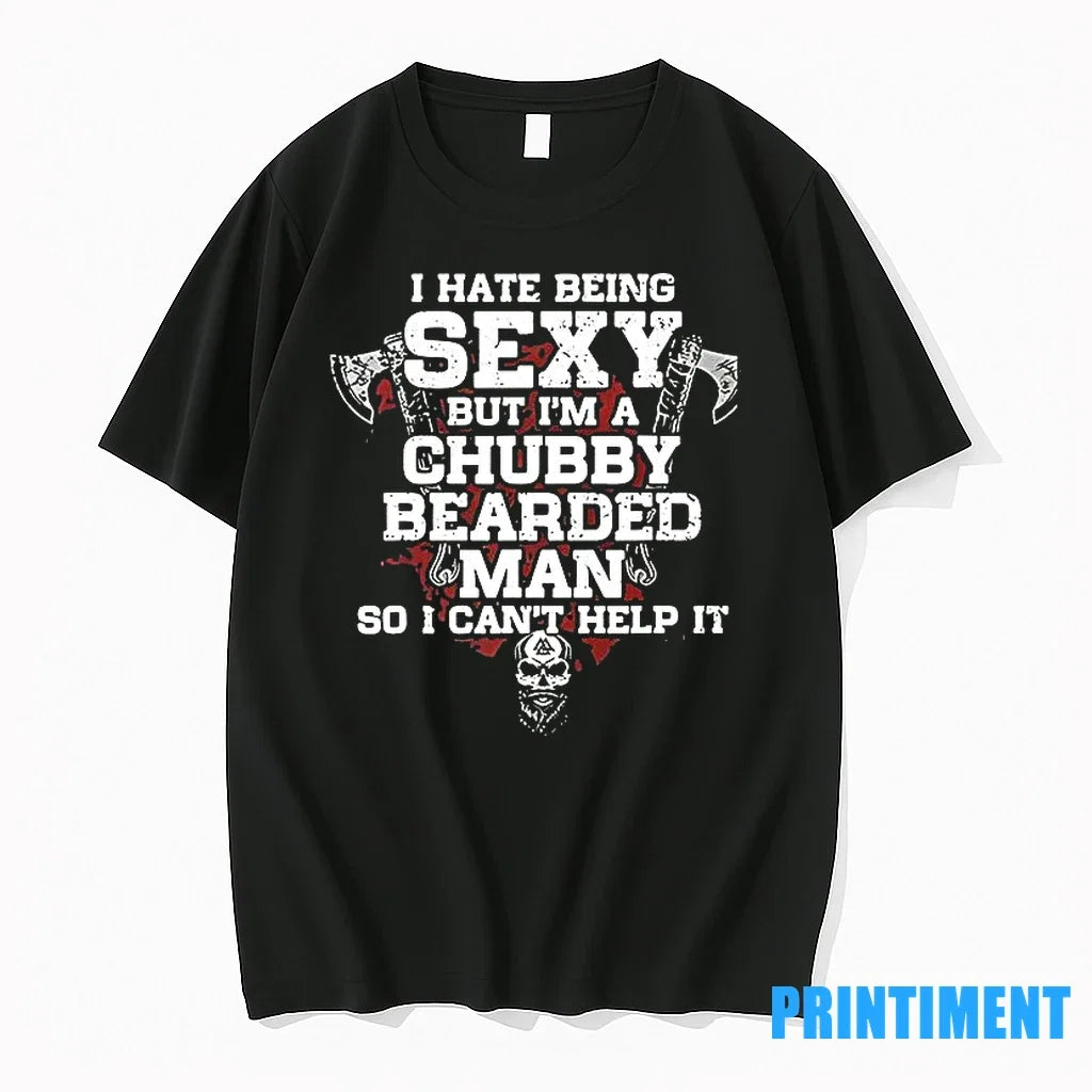 I Hate Being Sexy But Im A Chubby Bearded Man Sweater - Adult & Kids T-Shirts, Sweatshirts & Hoodies apparel design preview 1