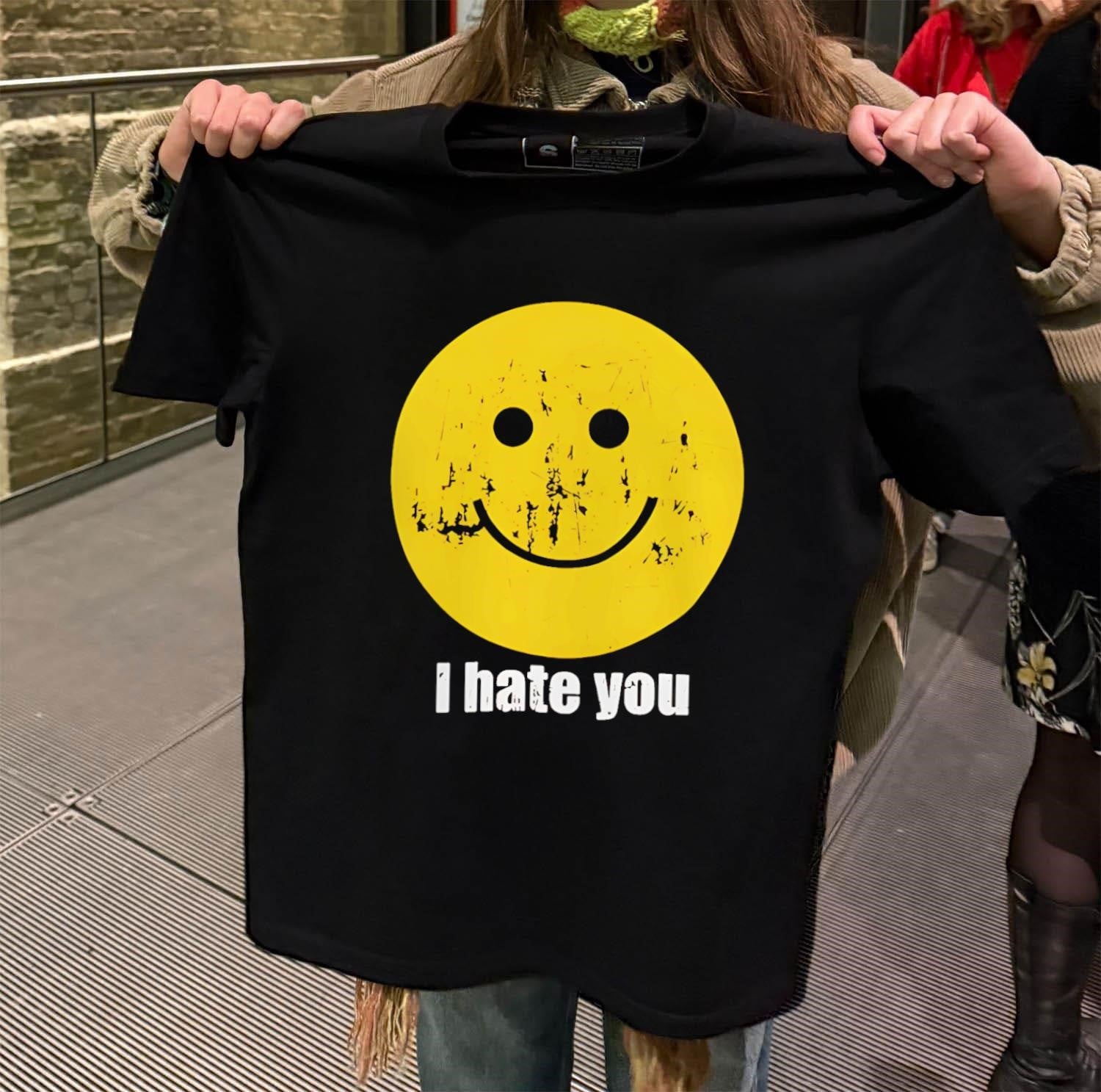I Hate You Smiley Face - Adult & Kids T-Shirts, Sweatshirts & Hoodies apparel design preview 2