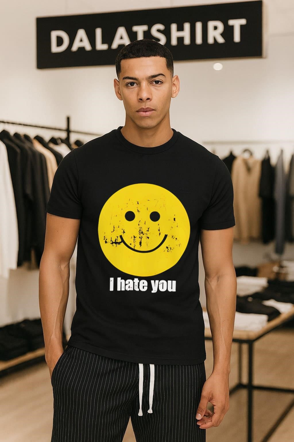 I Hate You Smiley Face - Adult & Kids T-Shirts, Sweatshirts & Hoodies apparel design preview 1