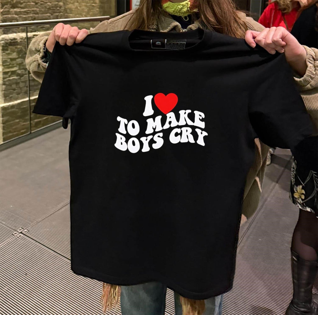 I Heart To Make Boys Cry - Adult & Kids T-Shirts, Sweatshirts & Hoodies apparel design preview 2