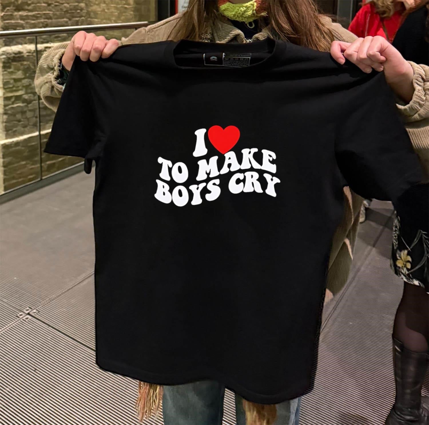 I Heart To Make Boys Cry - Adult & Kids T-Shirts, Sweatshirts & Hoodies apparel design preview 2