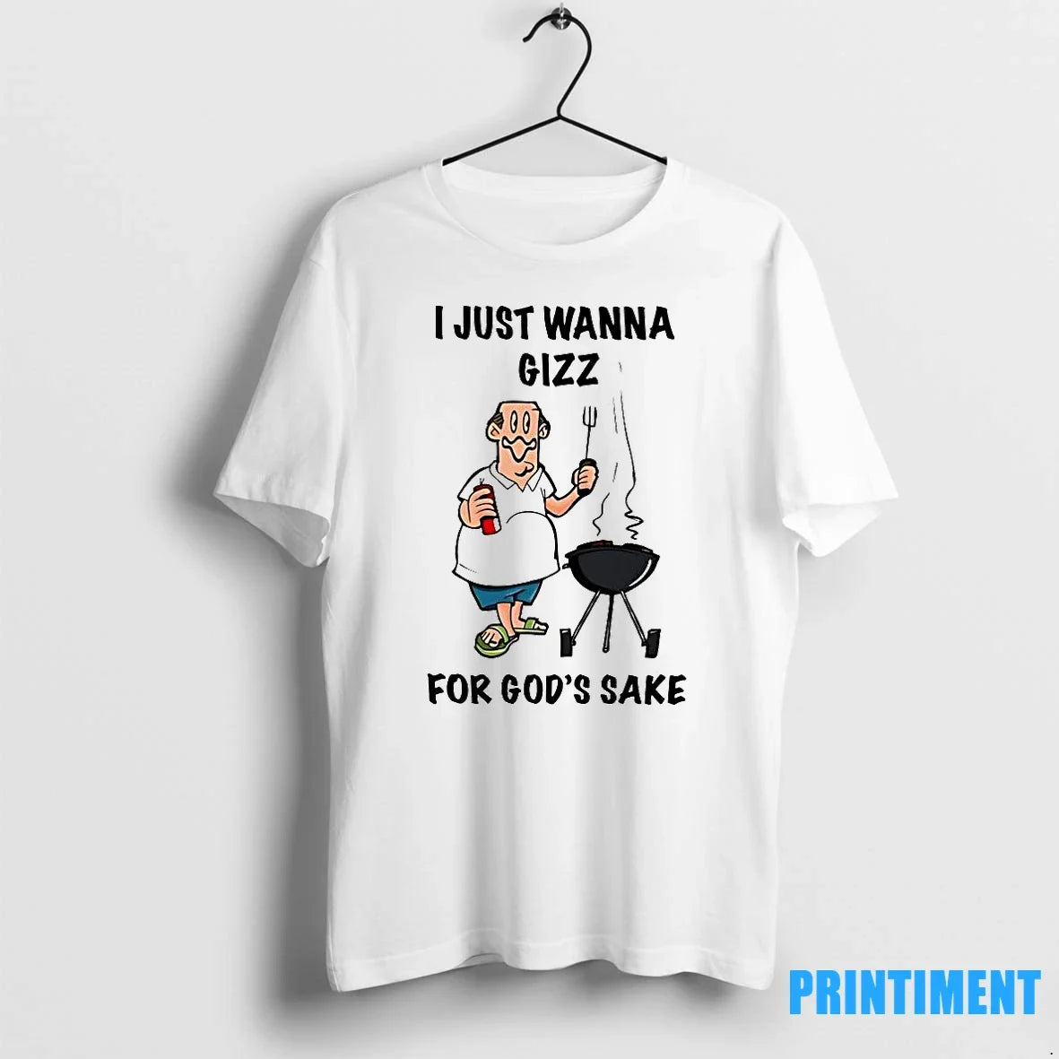 I Just Wanna Grill For Gods Sake Cartoon Sweater - Adult & Kids T-Shirts, Sweatshirts & Hoodies apparel design preview 1