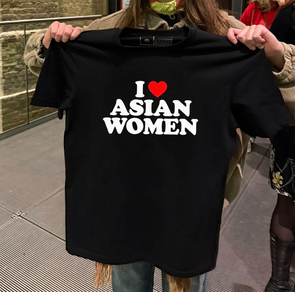 I Love Asian Women Heart - Adult & Kids T-Shirts, Sweatshirts & Hoodies apparel design preview 2