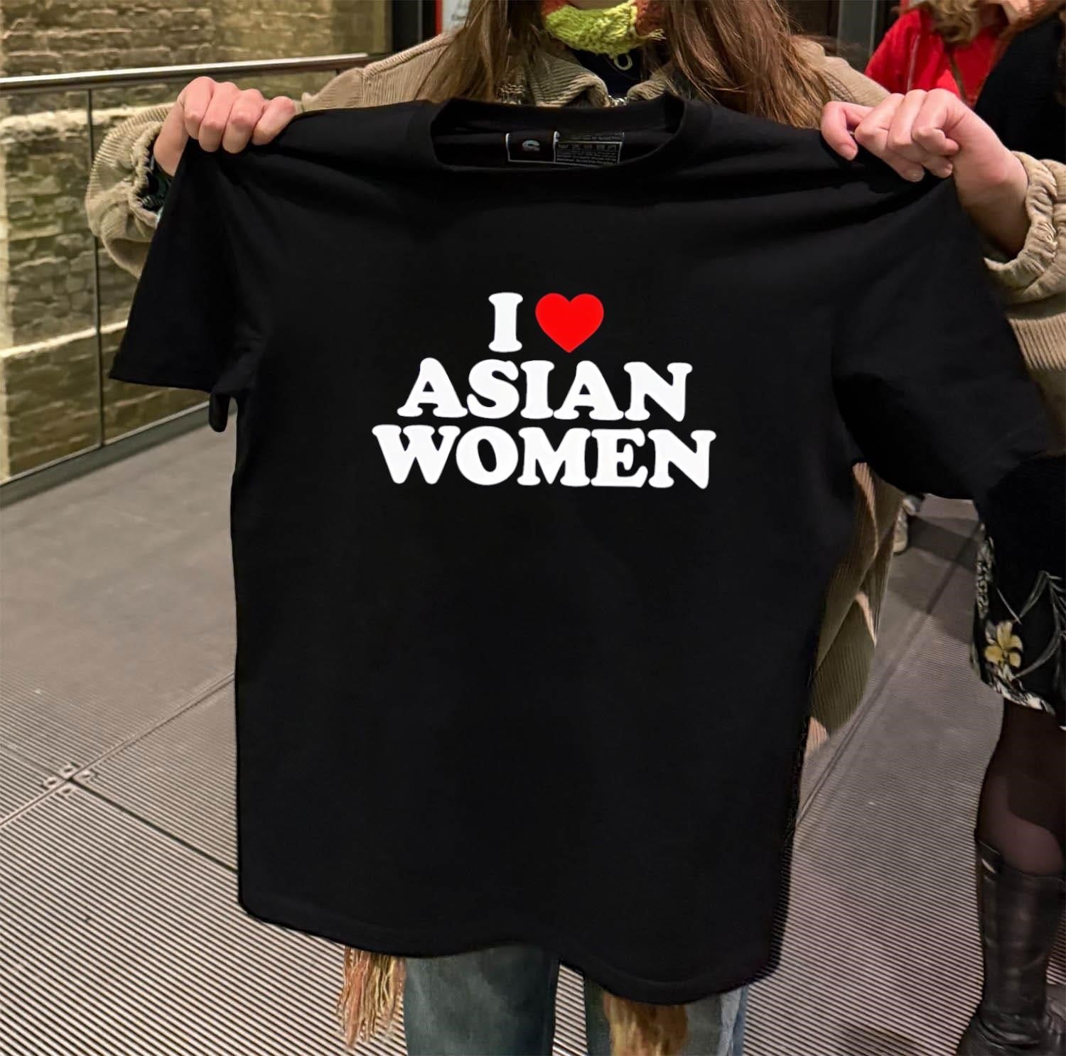 I Love Asian Women Heart - Adult & Kids T-Shirts, Sweatshirts & Hoodies apparel design preview 2
