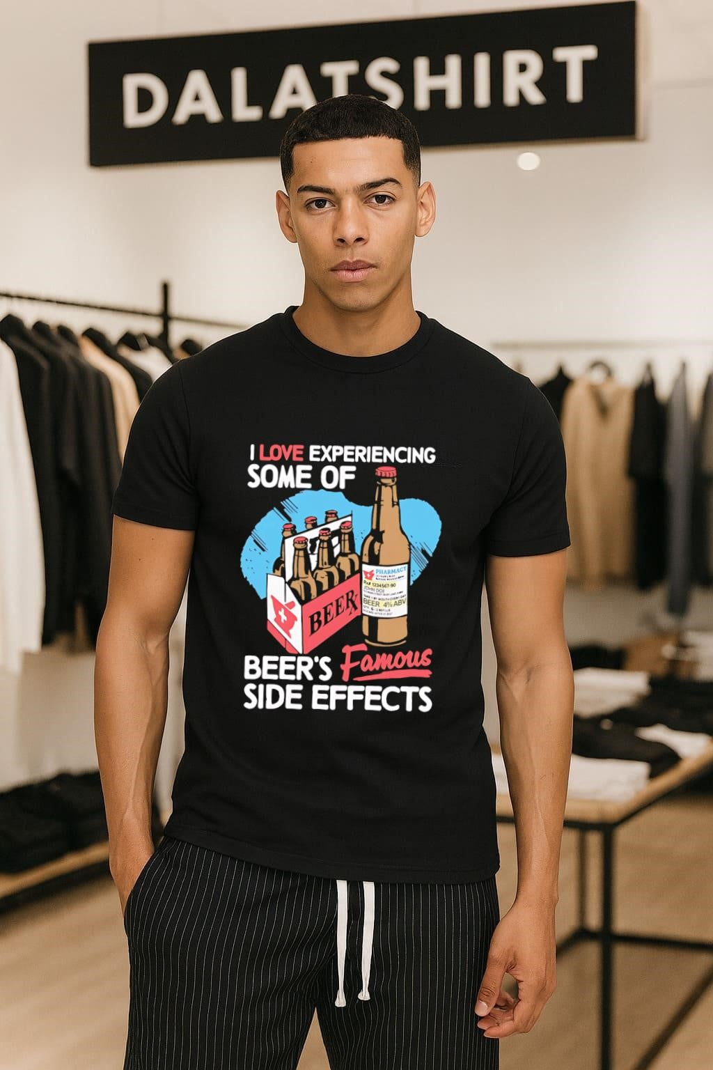 I Love Experiencing Some Of Beer's Famous Side - Adult & Kids T-Shirts, Sweatshirts & Hoodies apparel design preview 1