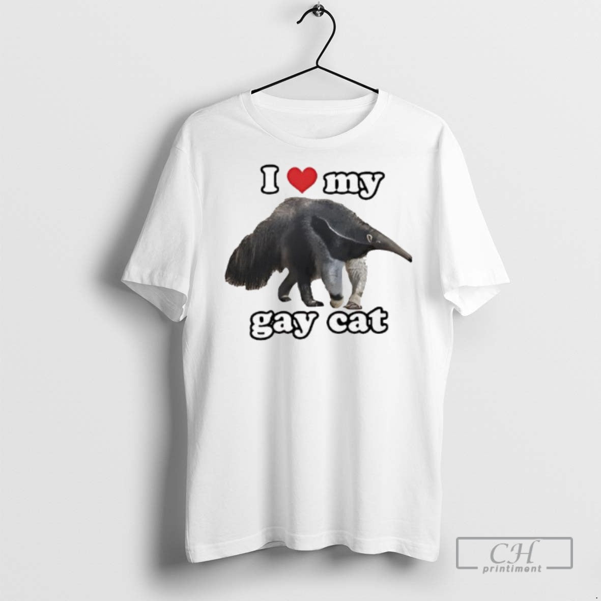I Love My Gay Cat Giant Anteater - Adult & Kids T-Shirts, Sweatshirts & Hoodies apparel design preview 1