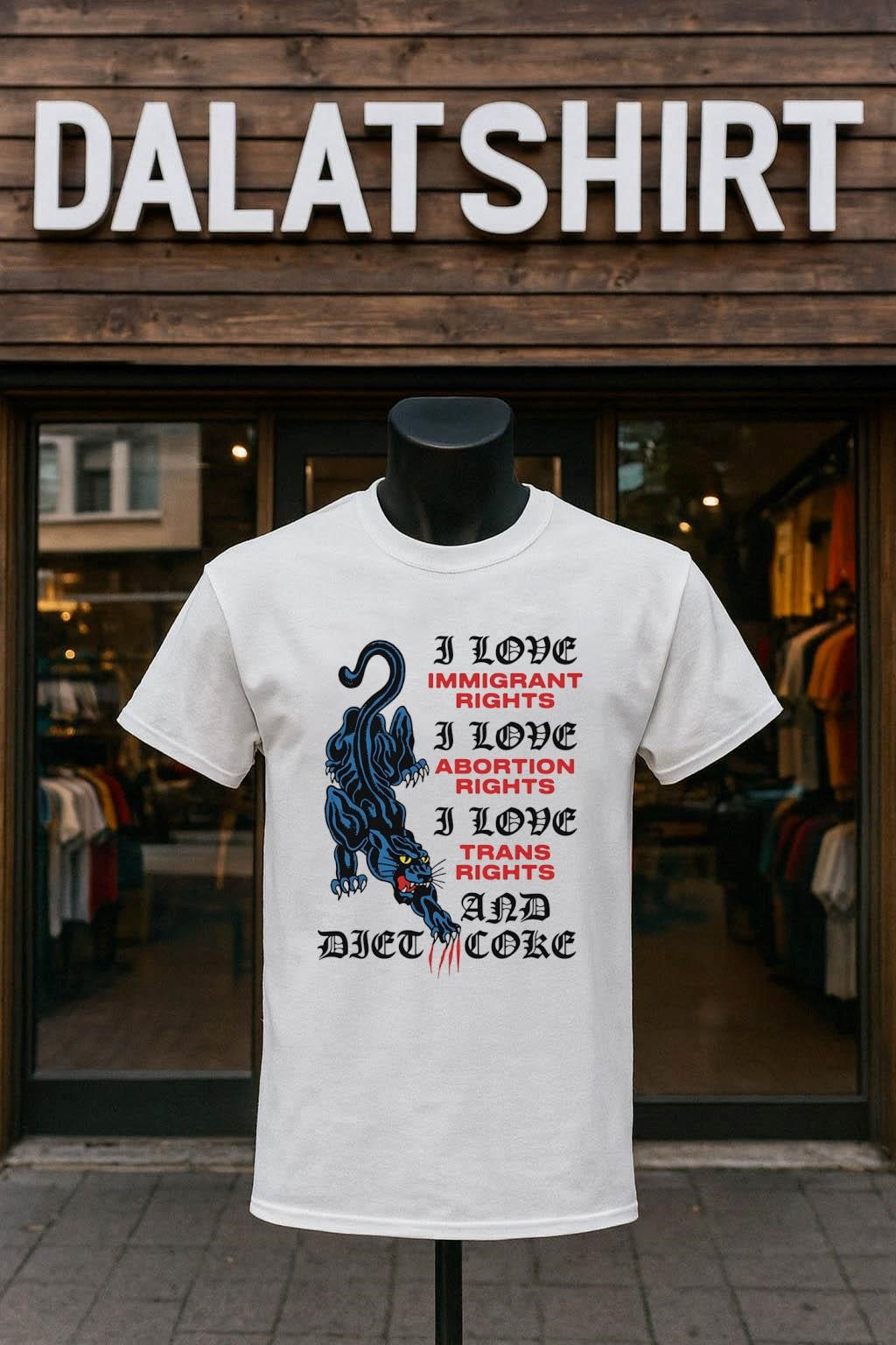 I Love Rights And Diet Coke Blue Panther - Adult & Kids T-Shirts, Sweatshirts & Hoodies apparel design preview 1