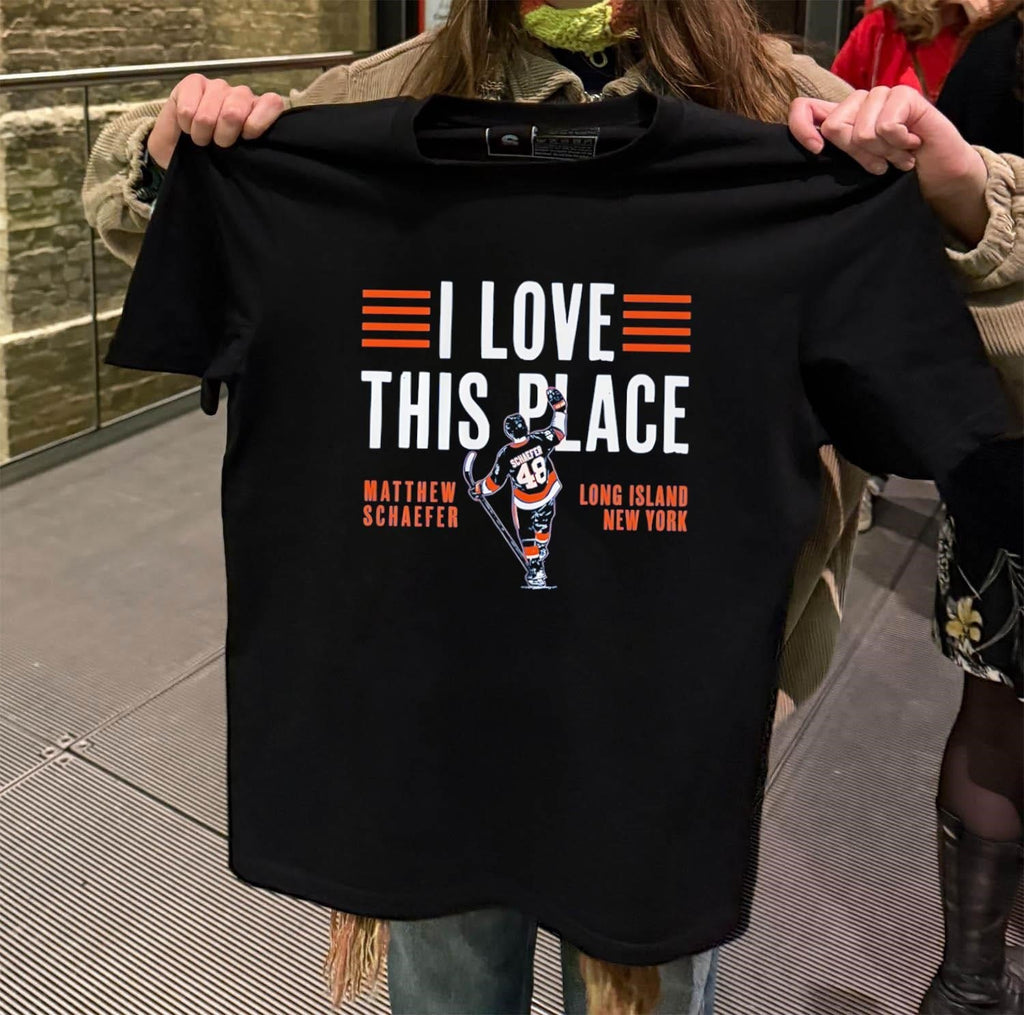 I Love This Place Matthew Schaefer Long Island New - Adult & Kids T-Shirts, Sweatshirts & Hoodies apparel design preview 2