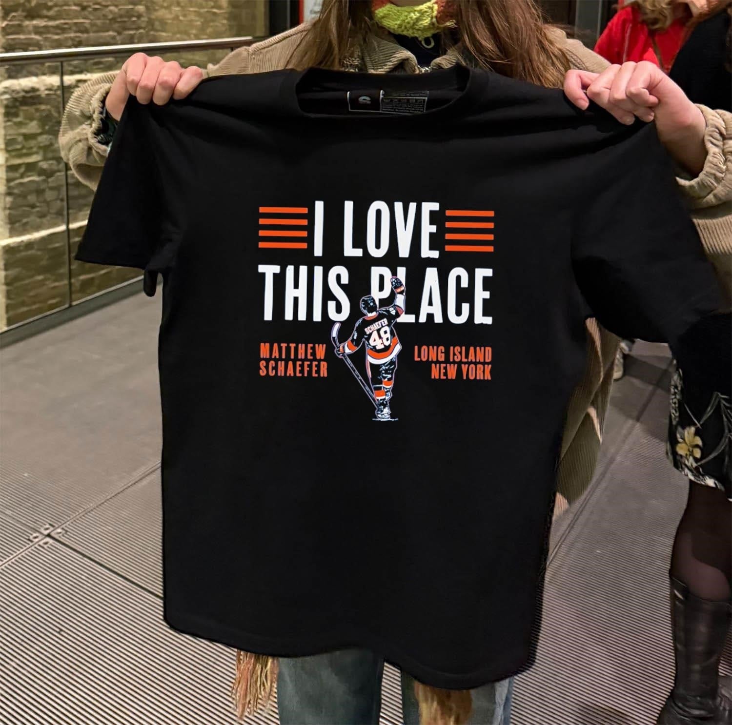 I Love This Place Matthew Schaefer Long Island New - Adult & Kids T-Shirts, Sweatshirts & Hoodies apparel design preview 2