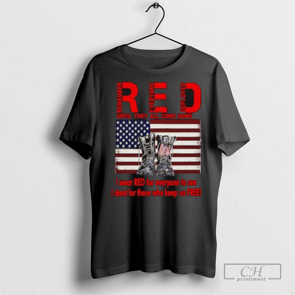 I Wear Red For Everyone To See Veterans 2025 - Adult & Kids T-Shirts, Sweatshirts & Hoodies apparel design preview 1