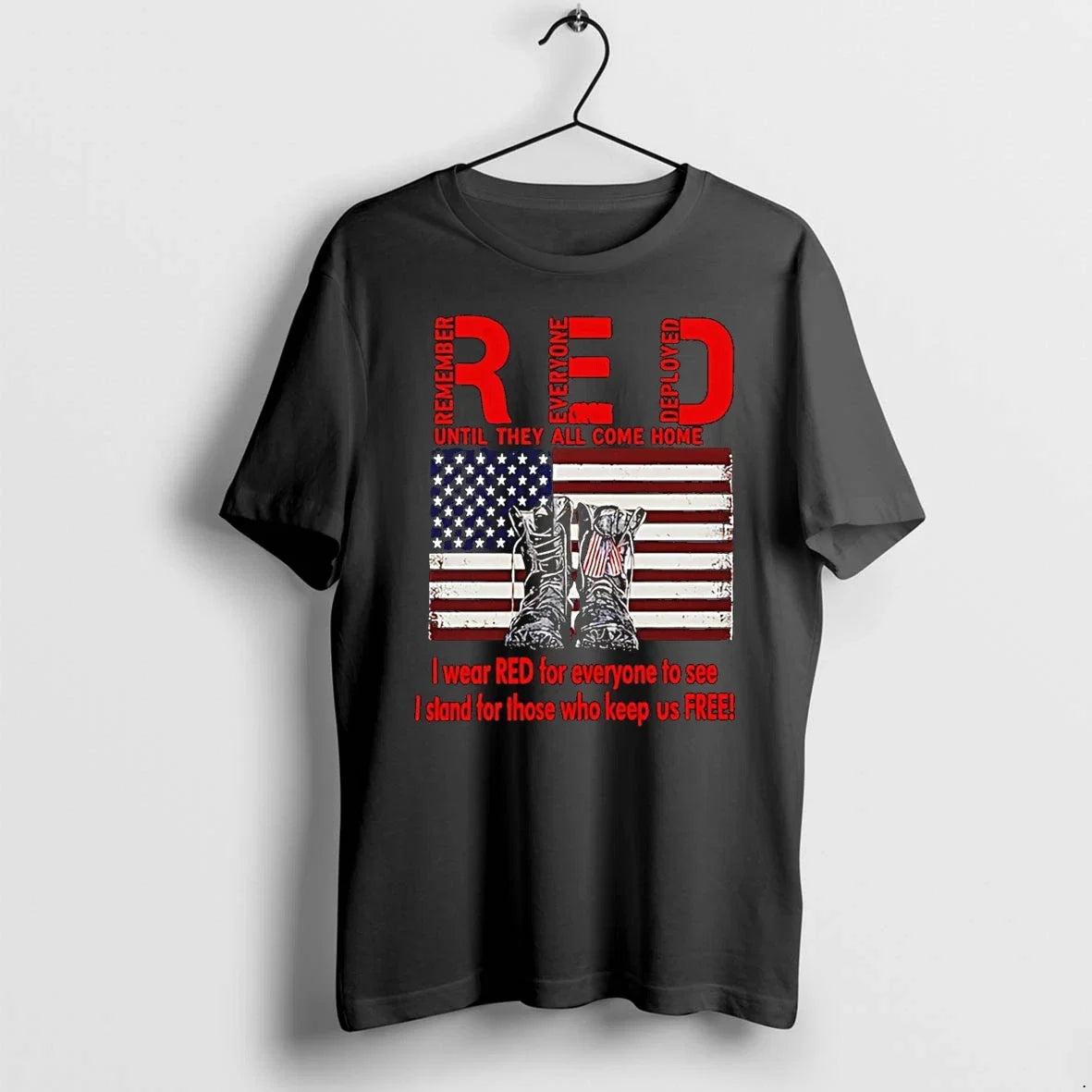 I Wear Red For Everyone To See Veterans 2025 Sweater - Adult & Kids T-Shirts, Sweatshirts & Hoodies apparel design preview 1