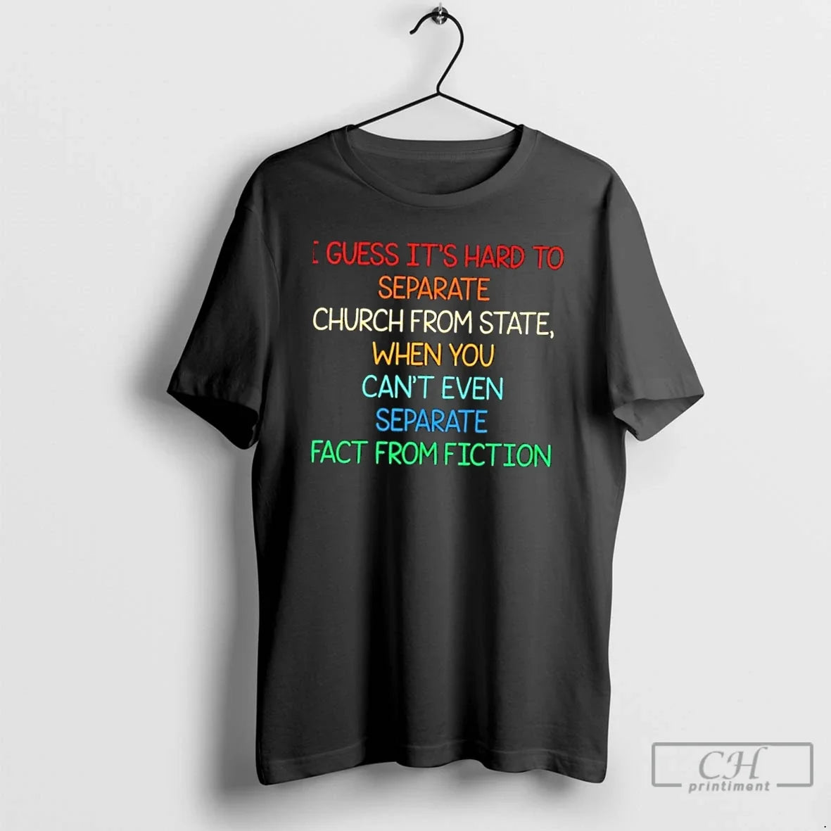 I Guess Its Hard To Separate Church From State When - Adult & Kids T-Shirts, Sweatshirts & Hoodies apparel design preview 1