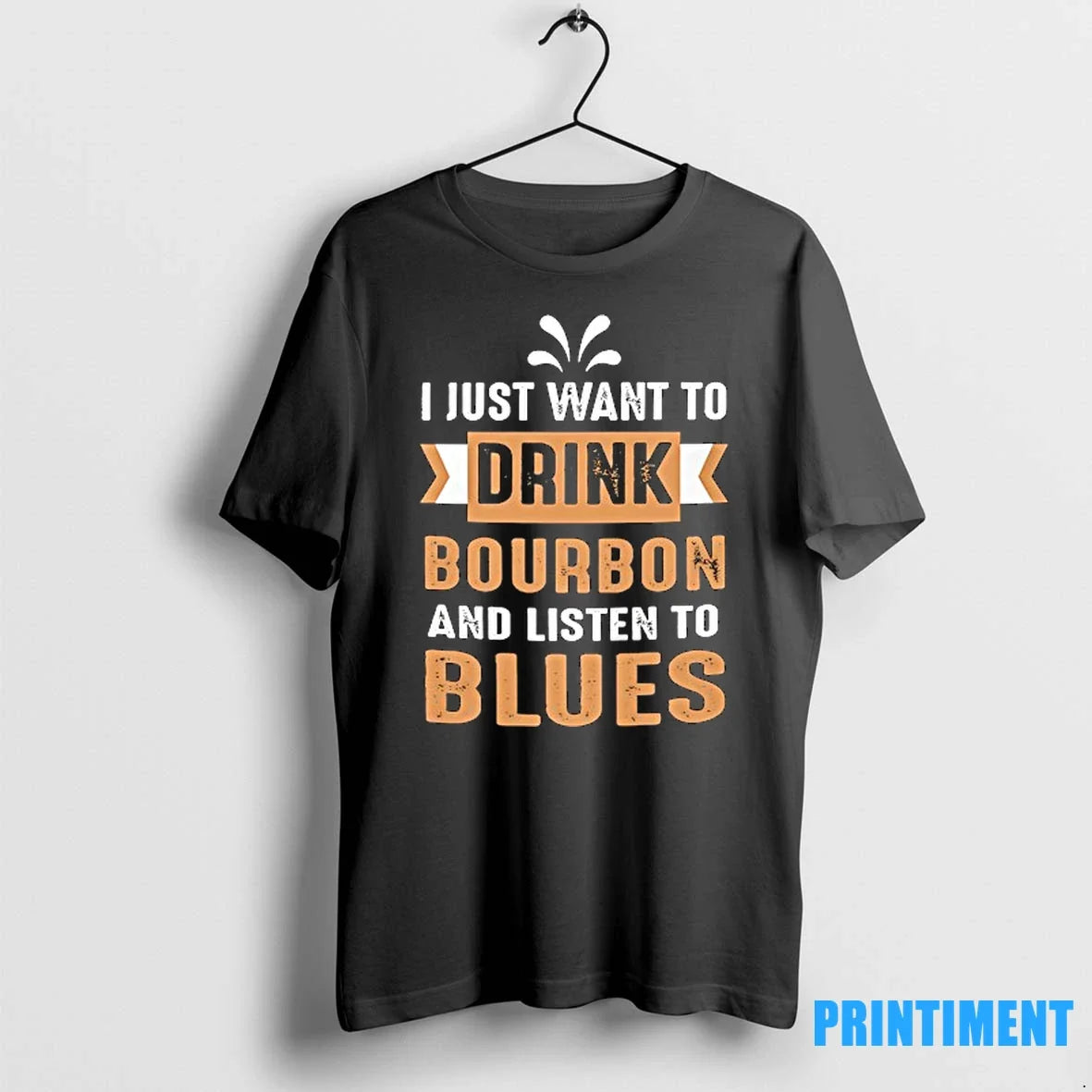 I Just Want To Drink Bourbon And Listen Blues Sweater - Adult & Kids T-Shirts, Sweatshirts & Hoodies apparel design preview 1