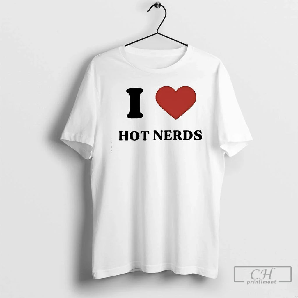 I Love Hot Nerds - Adult & Kids T-Shirts, Sweatshirts & Hoodies apparel design preview 1