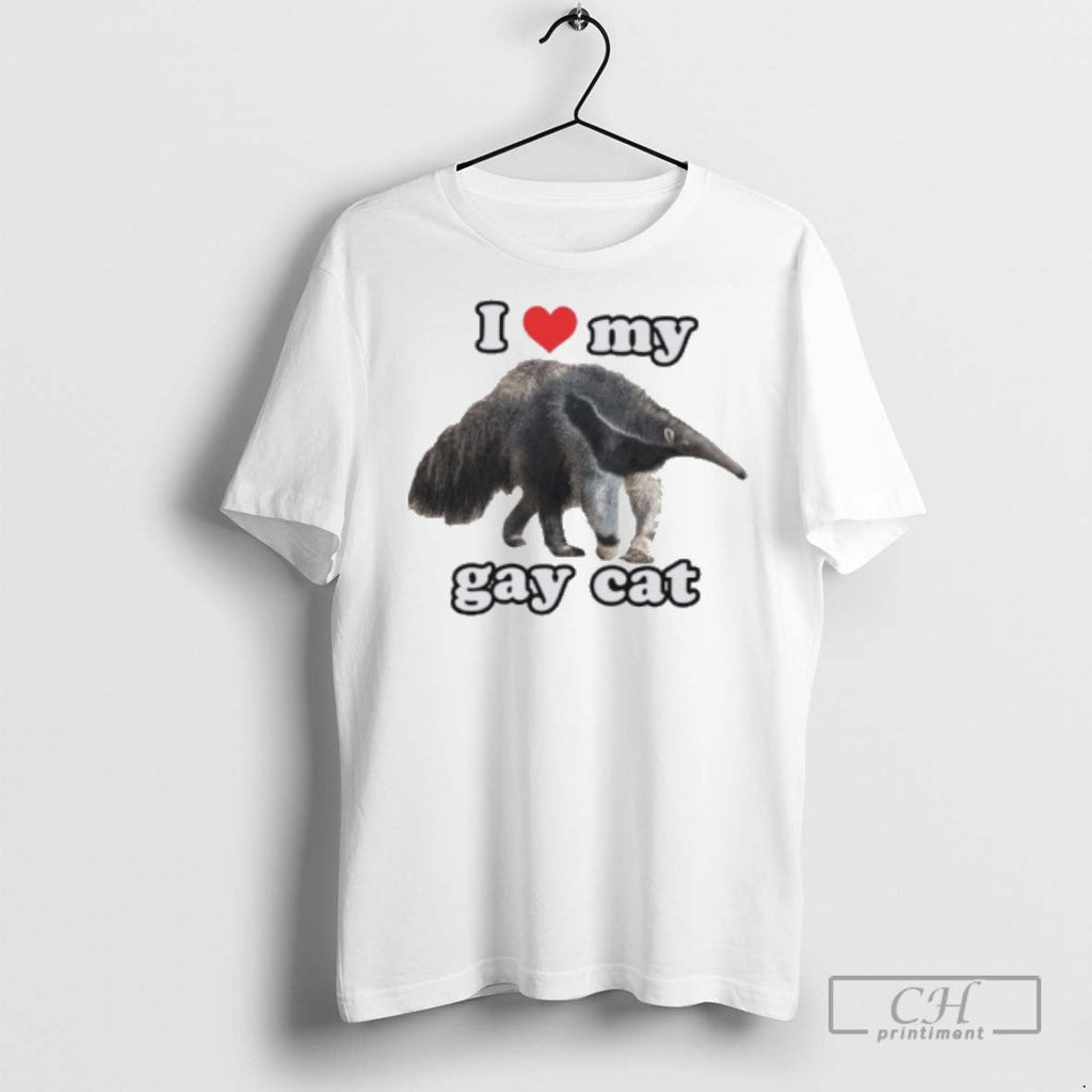 I Love My Gay Cat - Adult & Kids T-Shirts, Sweatshirts & Hoodies apparel design preview 1