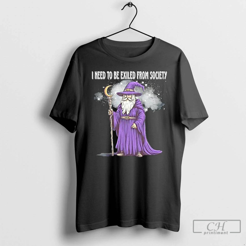 I Need To Be Exiled From Society - Adult & Kids T-Shirts, Sweatshirts & Hoodies apparel design preview 1