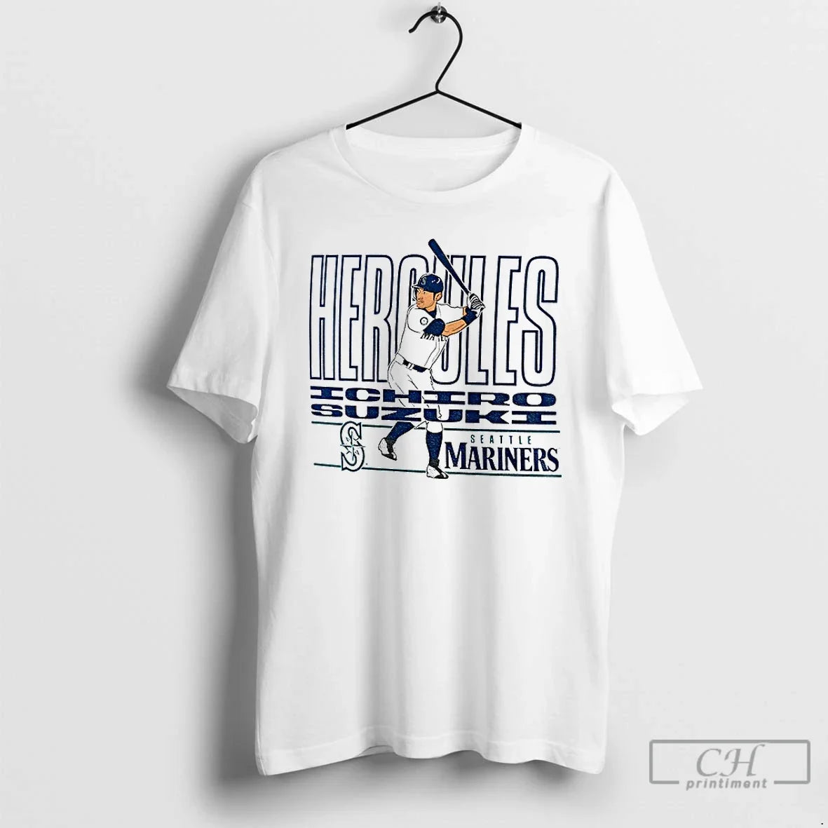 Ichiro Suzuki Seattle Mariners Cooperstown Player Mlb - Adult & Kids T-Shirts, Sweatshirts & Hoodies apparel design preview 1
