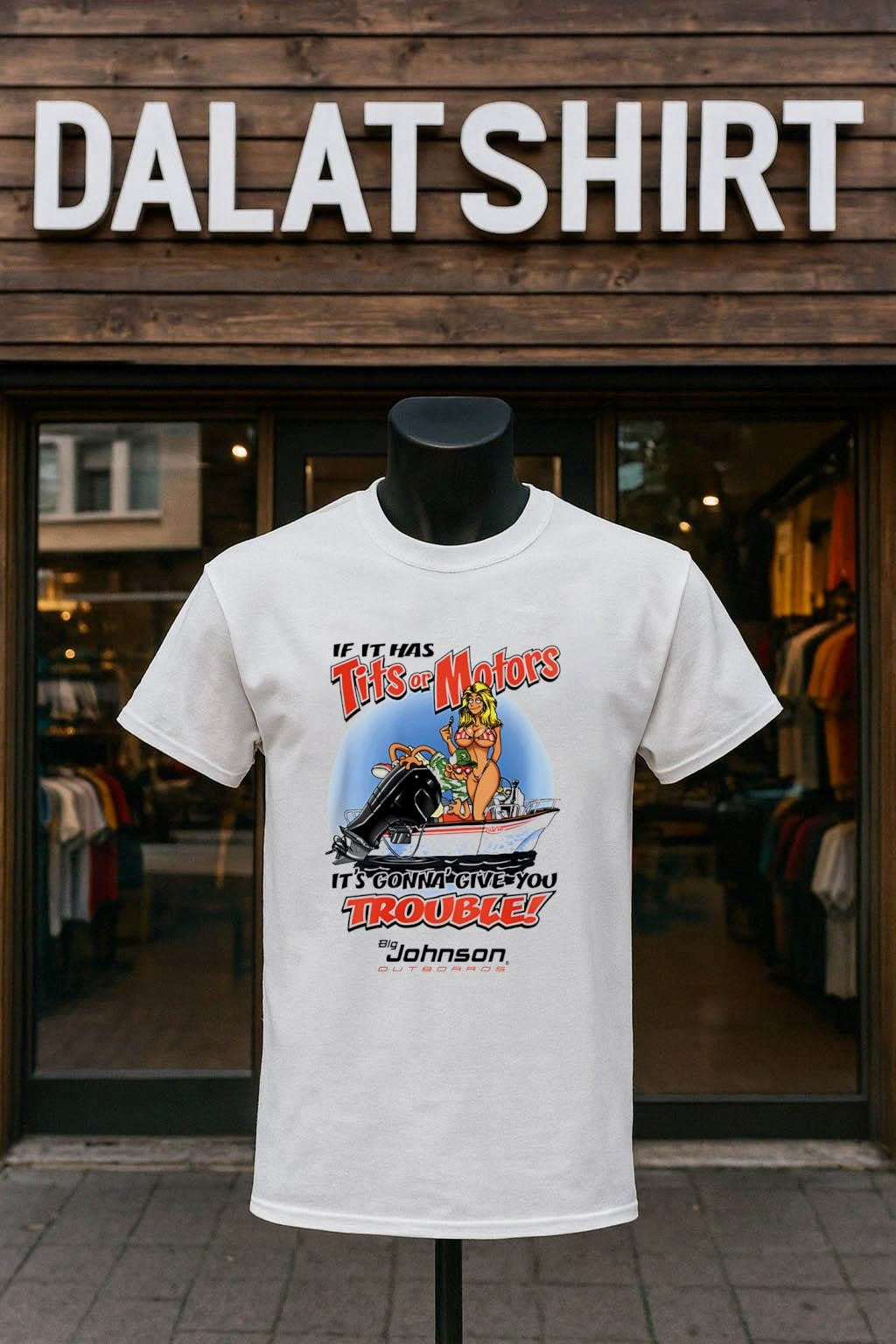 If It Has Tits Or Motors It's Gonna Give You Trouble - Adult & Kids T-Shirts, Sweatshirts & Hoodies apparel design preview 1