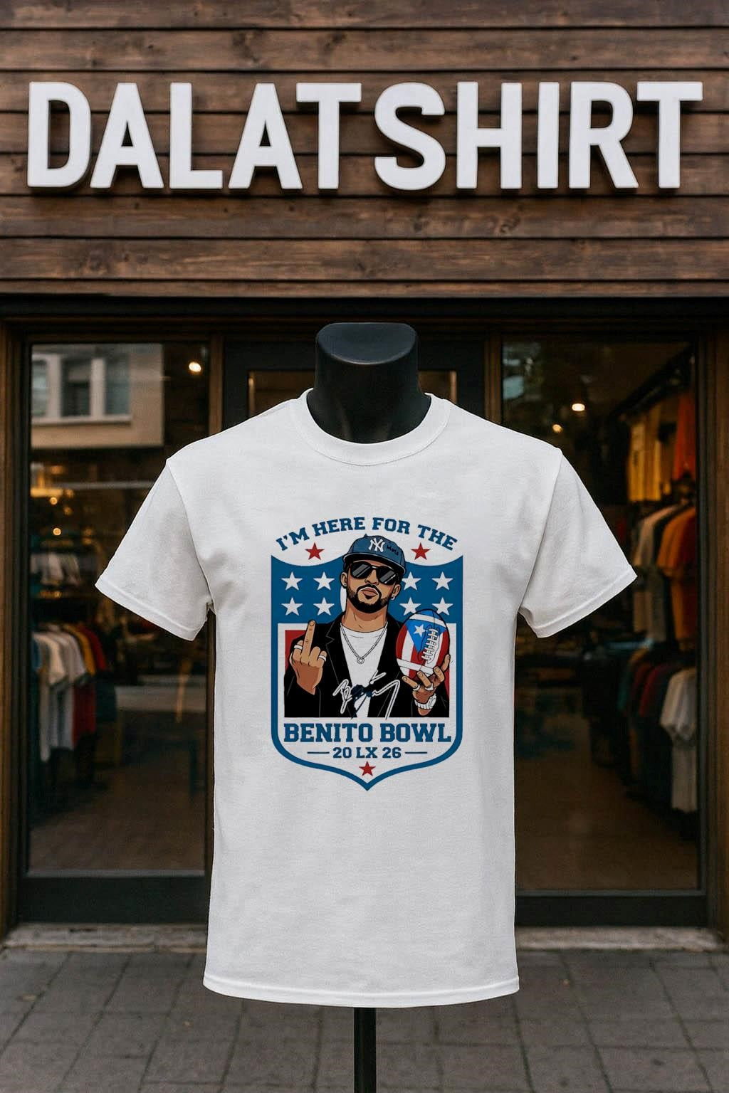 I'm Here For The Benito Bowl 2026 LX Puerto Rico - Adult & Kids T-Shirts, Sweatshirts & Hoodies apparel design preview 1