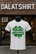 I'm Only Irish for Goodbyes and Cereal Shamrock - Adult & Kids T-Shirts, Sweatshirts & Hoodies apparel design preview 1