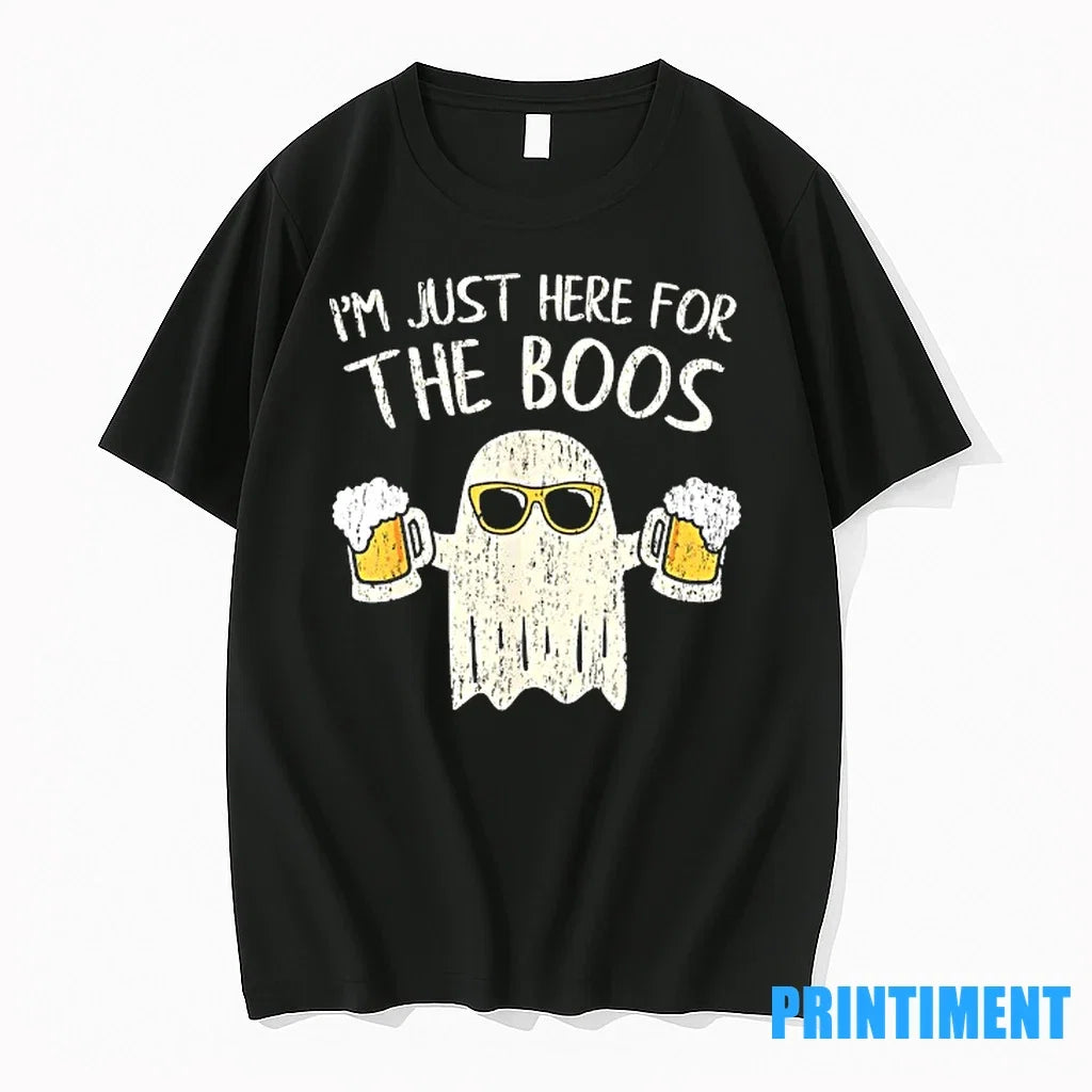 Im Just Here For The Boos Halloween Sweater - Adult & Kids T-Shirts, Sweatshirts & Hoodies apparel design preview 1
