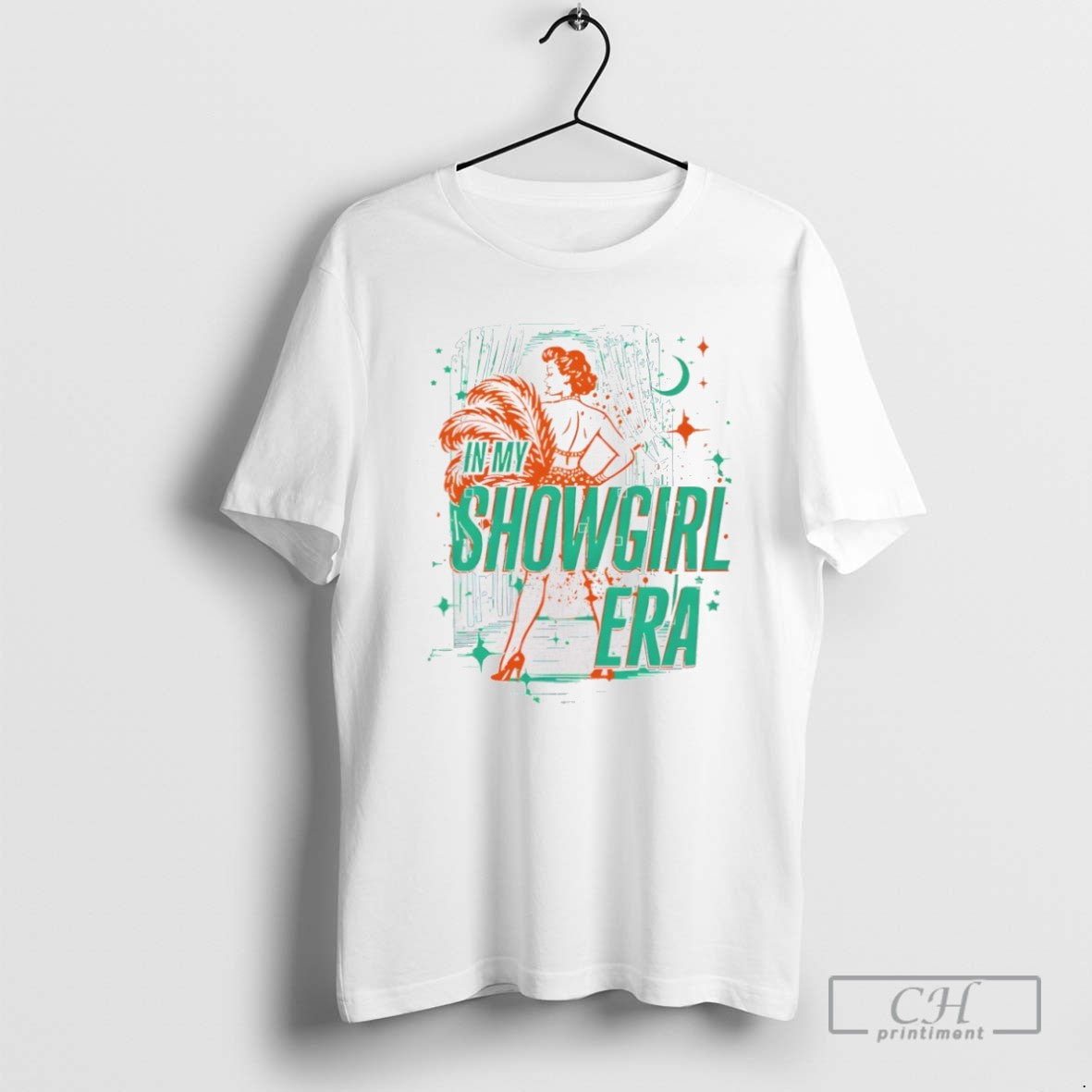 In My Showgirl Era Orange Show Girl - Adult & Kids T-Shirts, Sweatshirts & Hoodies apparel design preview 1