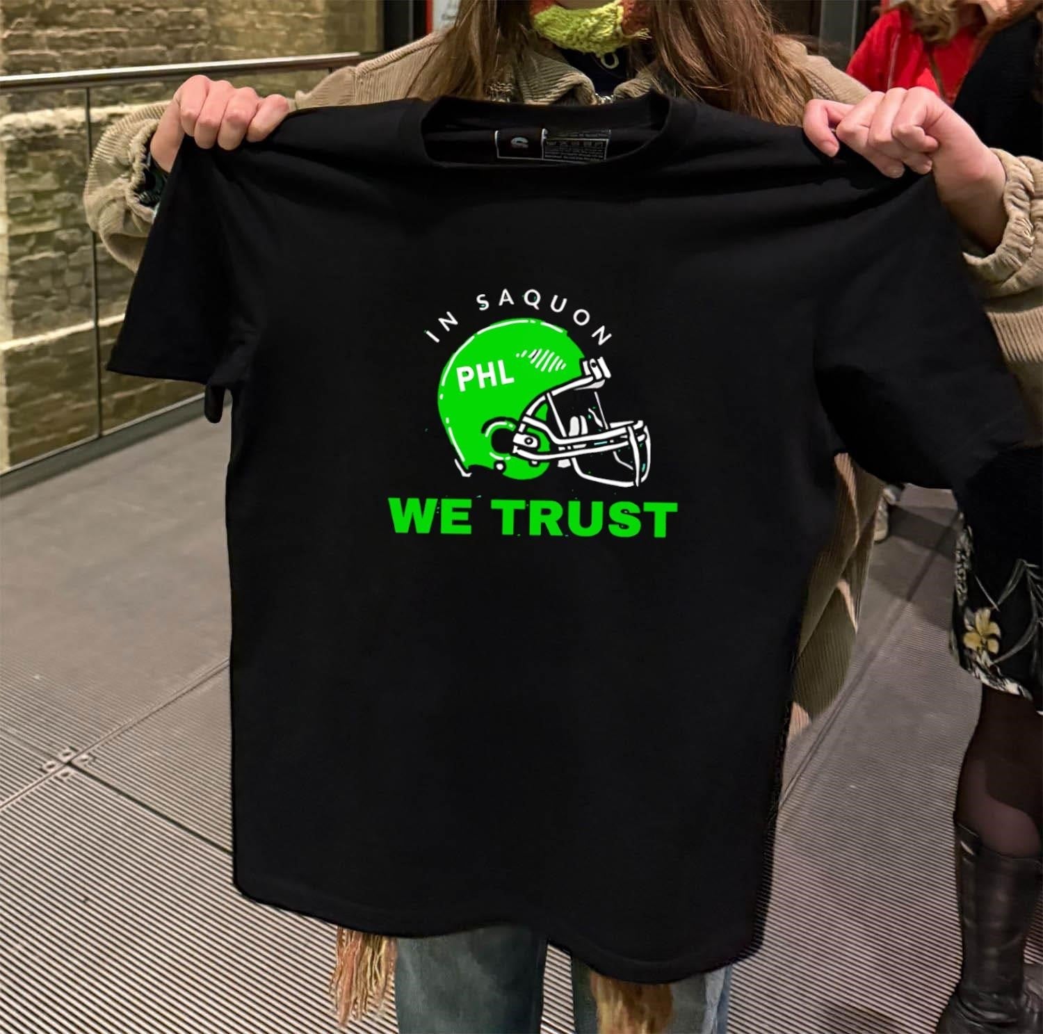 In Saquon Phl We Trust helmet - Adult & Kids T-Shirts, Sweatshirts & Hoodies apparel design preview 2