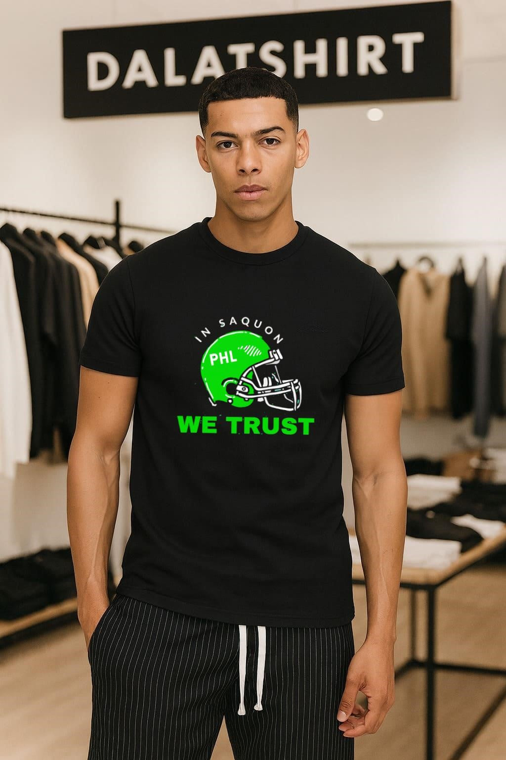 In Saquon Phl We Trust helmet - Adult & Kids T-Shirts, Sweatshirts & Hoodies apparel design preview 1