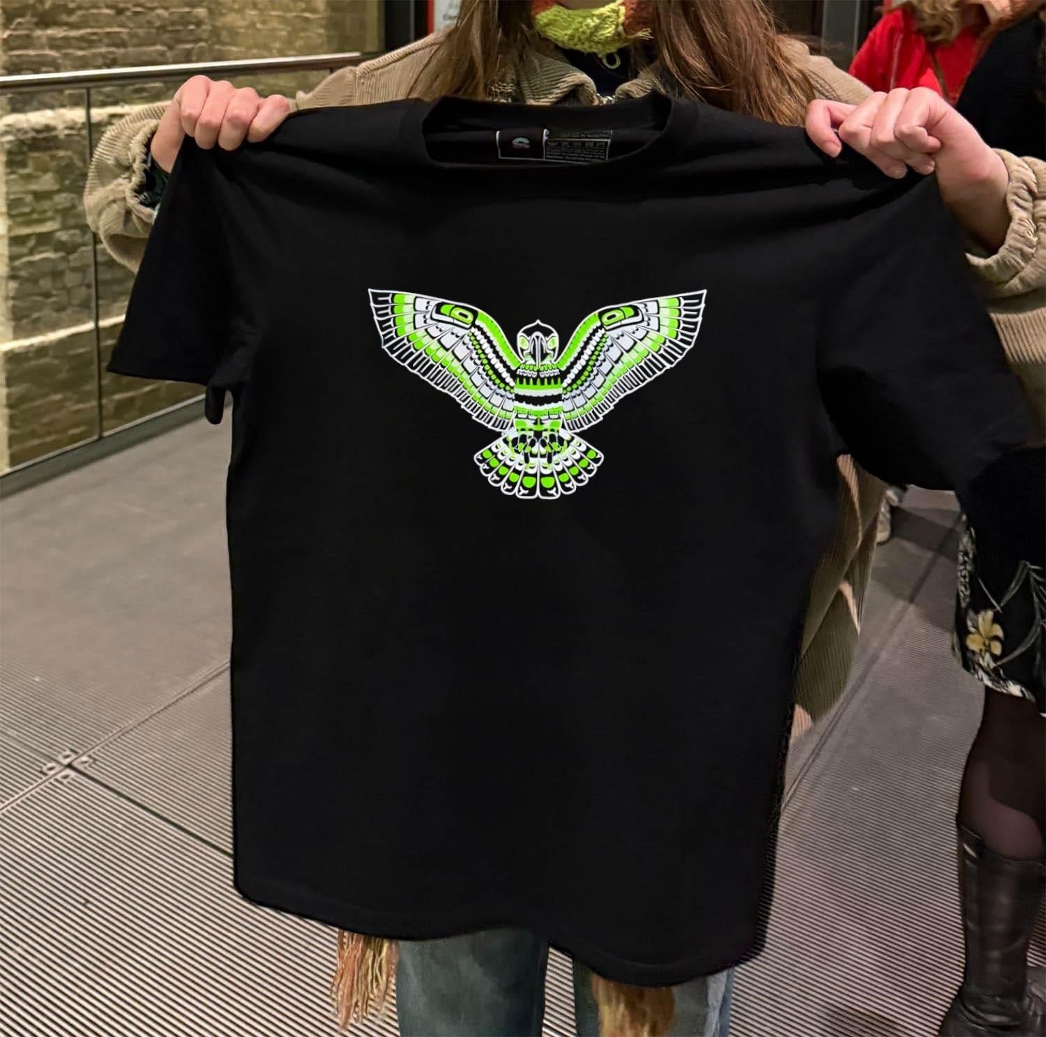 Indigenous Northwest Coast Style Flying Eagle Spirit - Adult & Kids T-Shirts, Sweatshirts & Hoodies apparel design preview 2