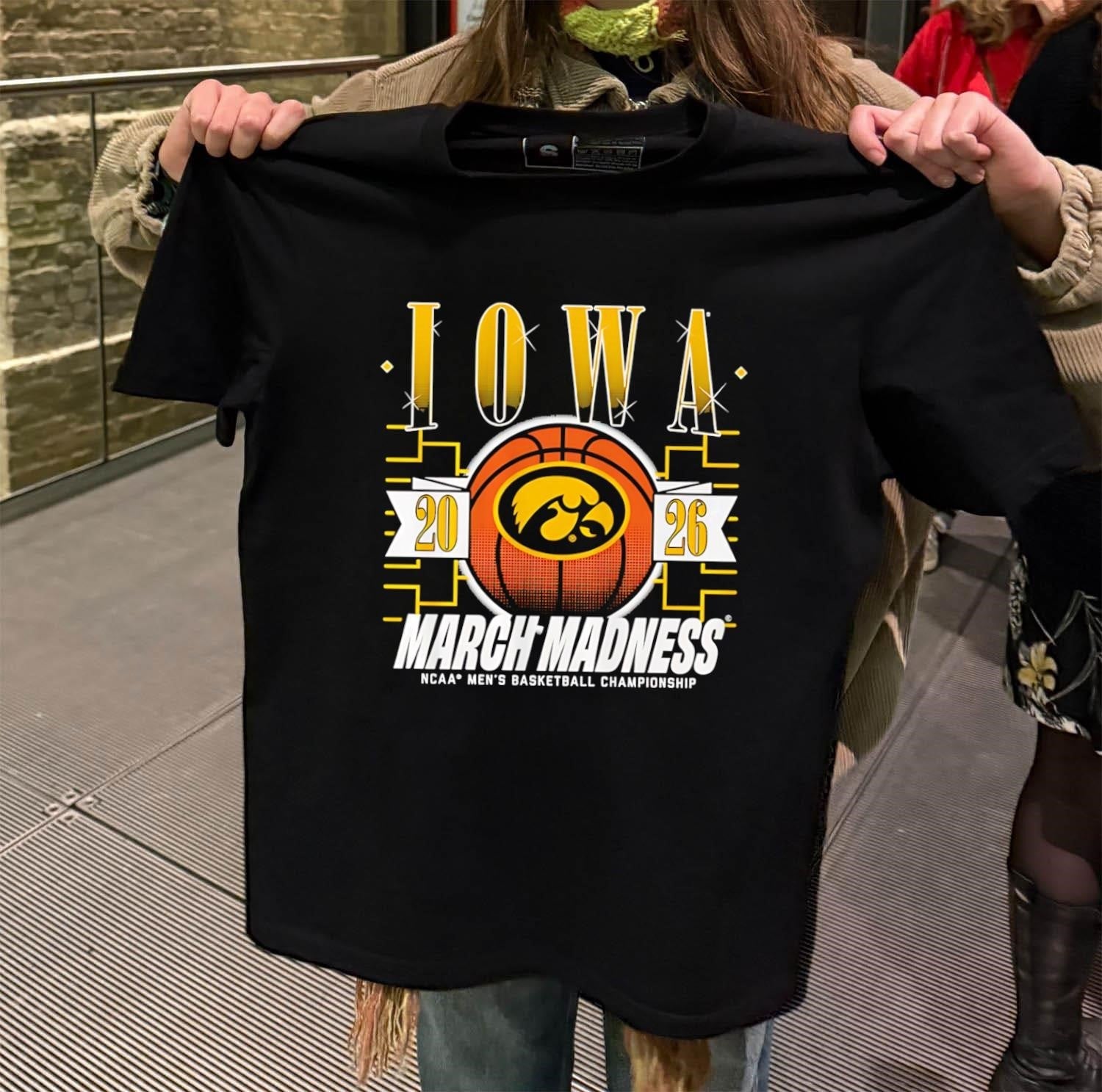 Iowa Hawkeyes MBB 2026 March Madness Ncaa Men's - Adult & Kids T-Shirts, Sweatshirts & Hoodies apparel design preview 2