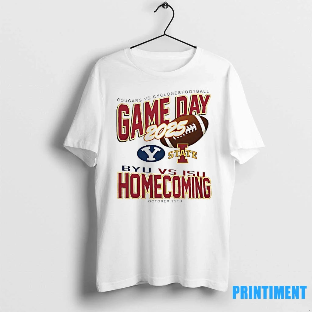 Iowa State Cyclones Vs Byu Cougars Gameday Homecoming - Adult & Kids T-Shirts, Sweatshirts & Hoodies apparel design preview 1