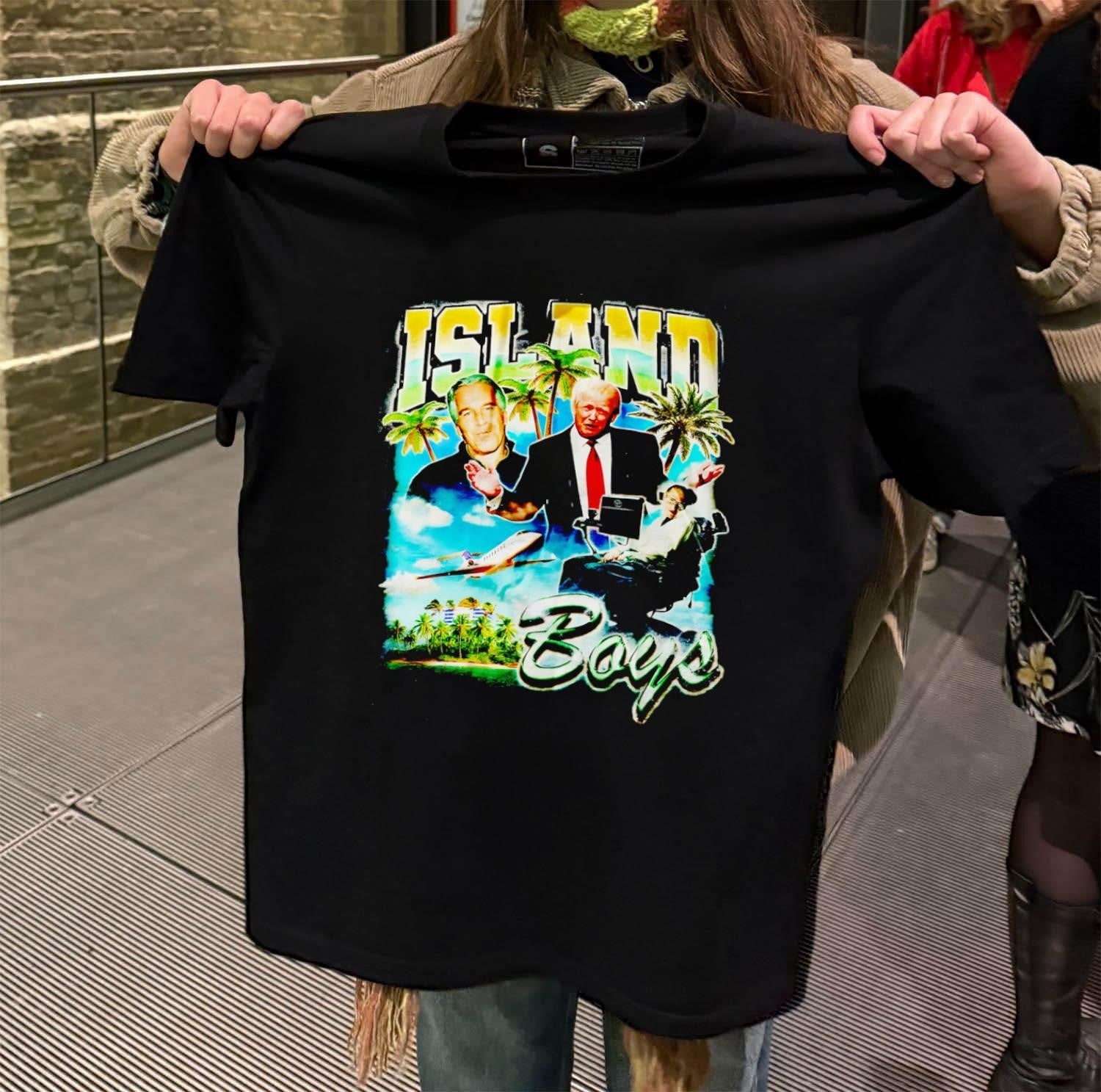 Island Boys Jeffrey Epstein Donald Trump Stephen - Adult & Kids T-Shirts, Sweatshirts & Hoodies apparel design preview 2