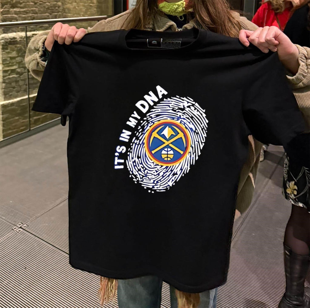 It's In My DNA Denver Nuggets Basketball Fingerprint - Adult & Kids T-Shirts, Sweatshirts & Hoodies apparel design preview 2