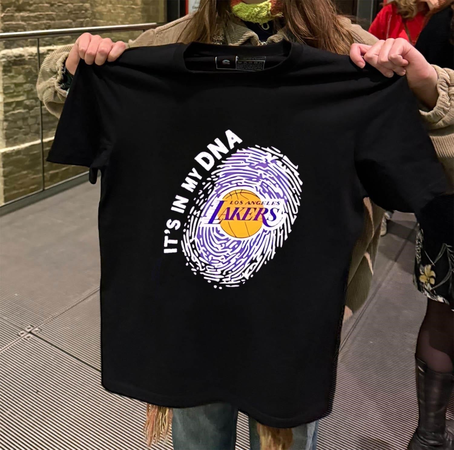 It's In My DNA Los Angeles Lakers Fingerprint - Adult & Kids T-Shirts, Sweatshirts & Hoodies apparel design preview 2