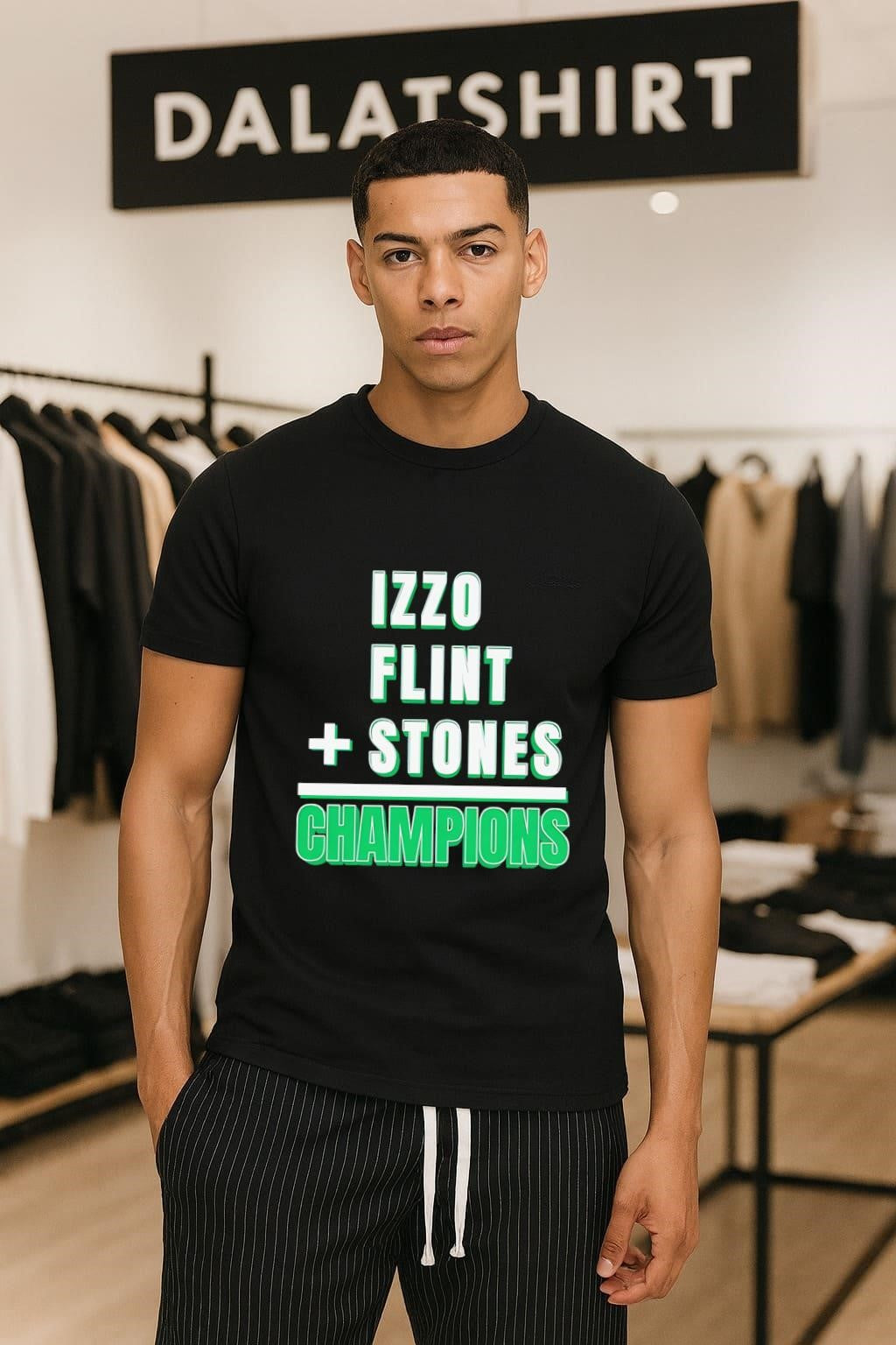 Izzo Flintstones Champions - Adult & Kids T-Shirts, Sweatshirts & Hoodies apparel design preview 1